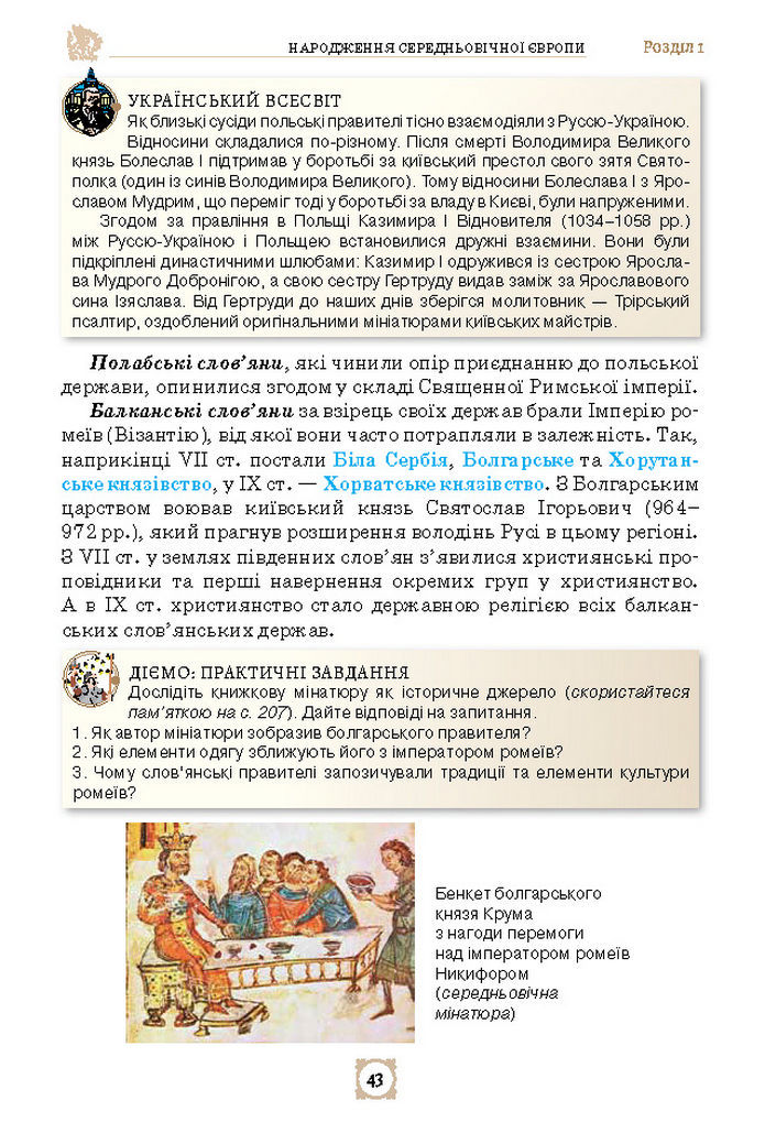 Підручник Всесвітня історія 7 клас Щупак (2024)