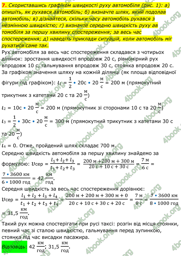 ГДЗ Фізика 7 клас Баряхтар (2024)