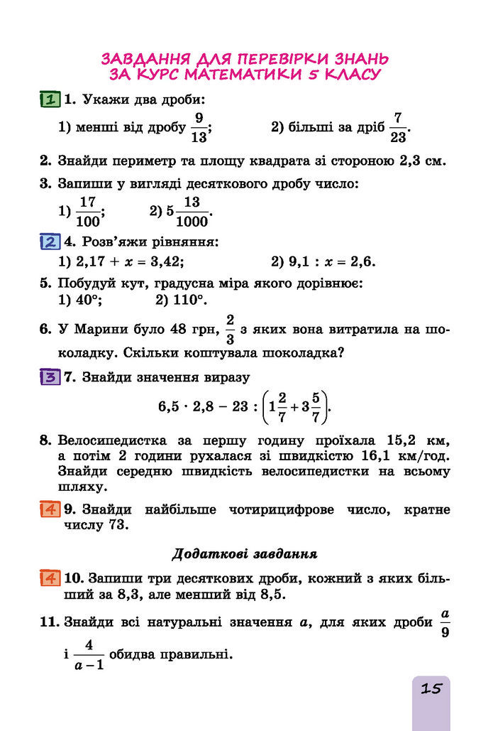 Підручник Математика 6 клас Істер (І частина)