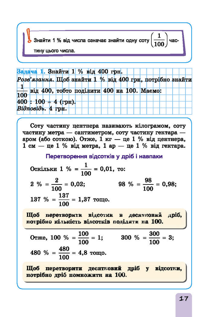 Підручник Математика 6 клас Істер (І частина)