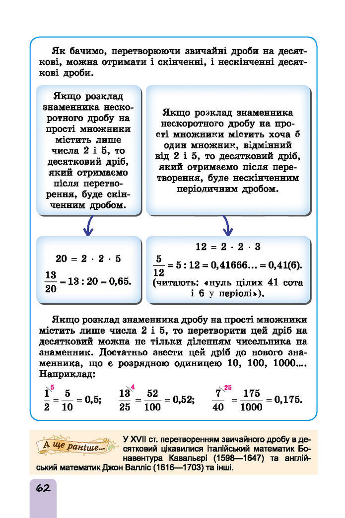 Підручник Математика 6 клас Істер (І частина)