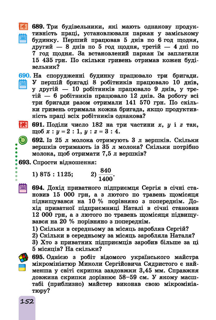 Підручник Математика 6 клас Істер (І частина)