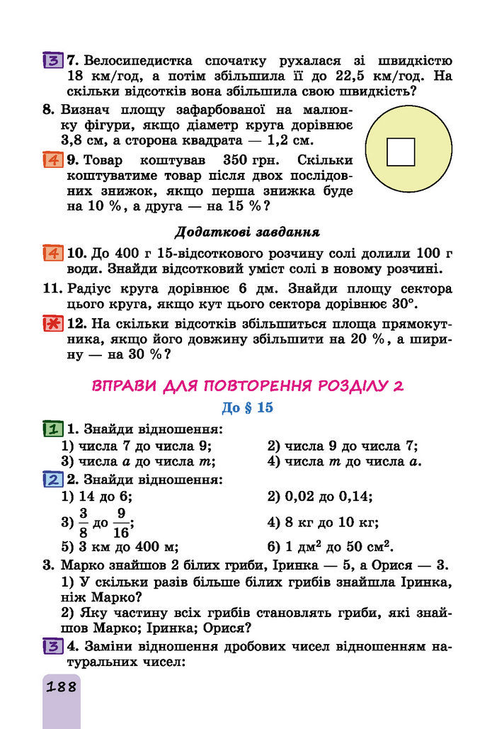 Підручник Математика 6 клас Істер (І частина)