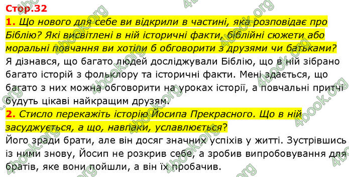 ГДЗ Зарубіжна література 7 клас Волощук