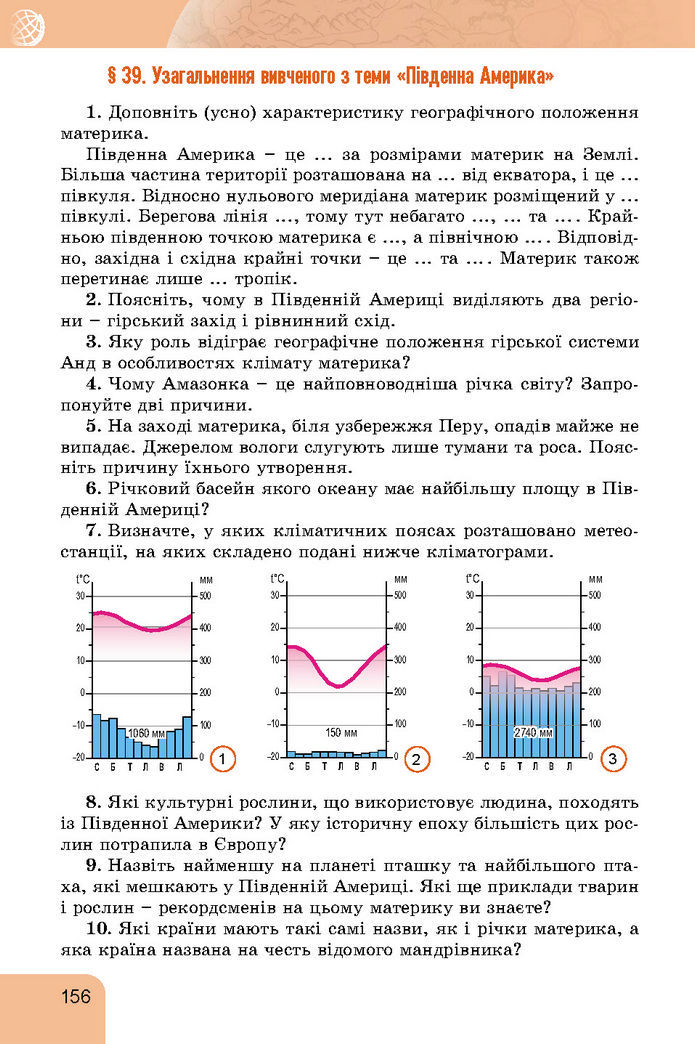 Підручник Географія 7 клас Гільберг (2024)