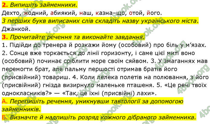 ГДЗ Українська мова 7 клас Авраменко