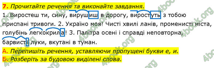 ГДЗ Українська мова 7 клас Авраменко