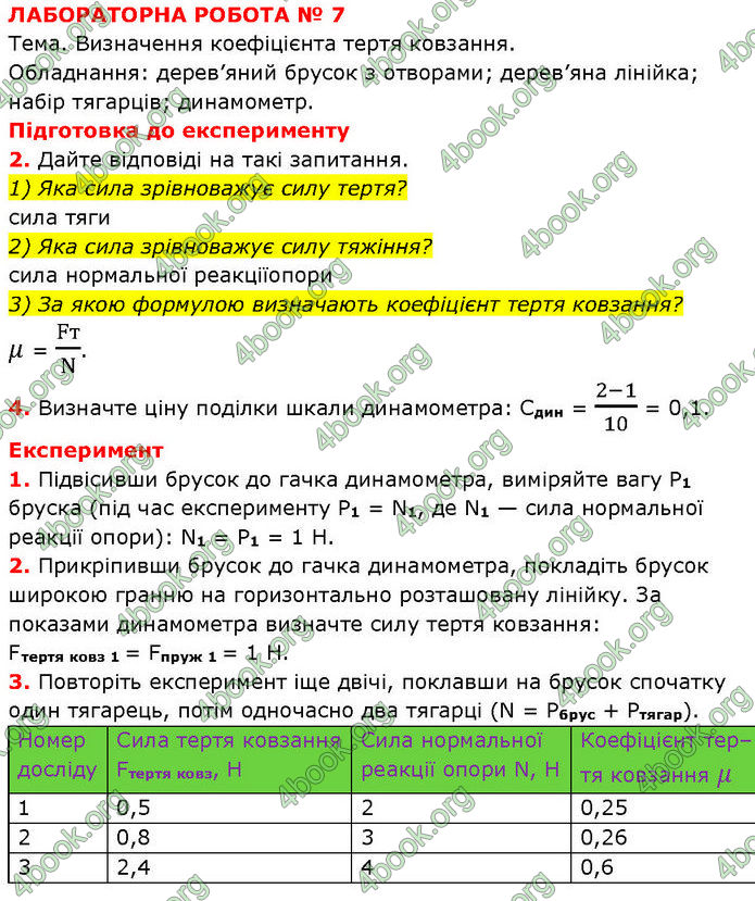 ГДЗ Фізика 7 клас Баряхтар (2024)