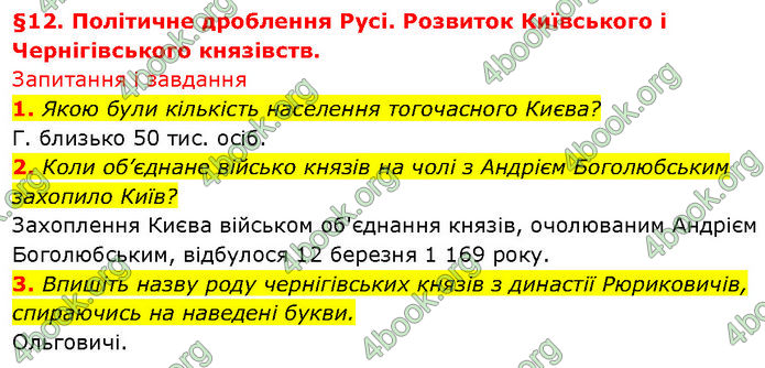 ГДЗ Історія України 7 клас Галімов