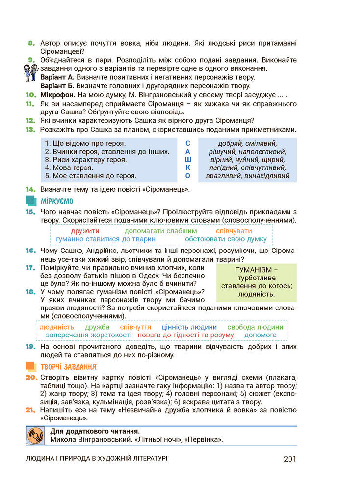 Підручник Українська література 7 клас Заболотний