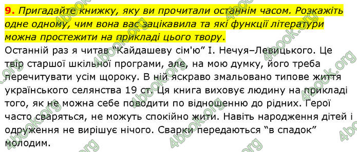 ГДЗ Українська література 7 клас Заболотний