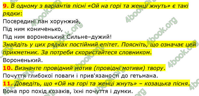 ГДЗ Українська література 7 клас Заболотний