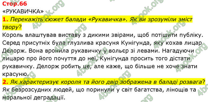 ГДЗ Зарубіжна література 7 клас Волощук