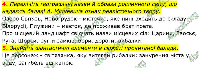 ГДЗ Зарубіжна література 7 клас Волощук