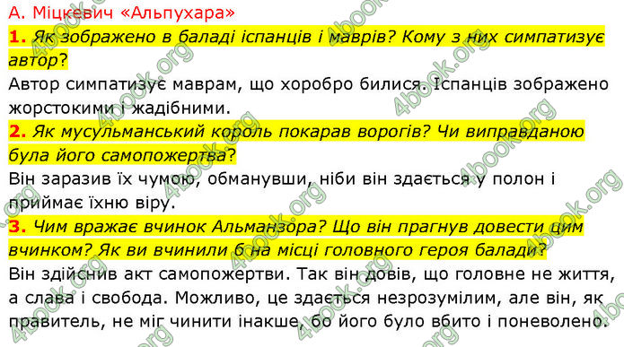 ГДЗ Зарубіжна література 7 клас Волощук