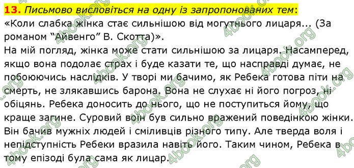 ГДЗ Зарубіжна література 7 клас Волощук