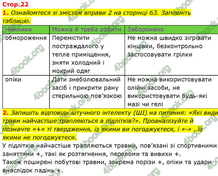 ГДЗ Зошит Здоров'я, безпека 7 клас Шиян