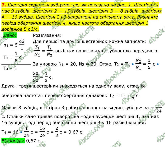 ГДЗ Фізика 7 клас Баряхтар (2024)