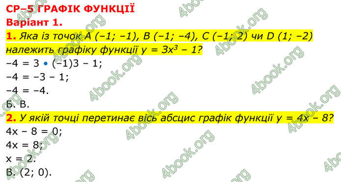 ГДЗ зошит самостійні Алгебра 7 клас Тарасенкова