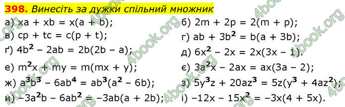 ГДЗ Алгебра 7 клас Бевз (2024)