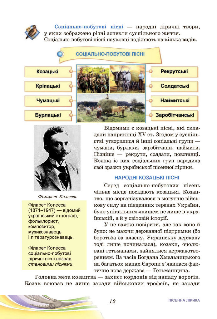 Підручник Українська література 7 клас Калинич