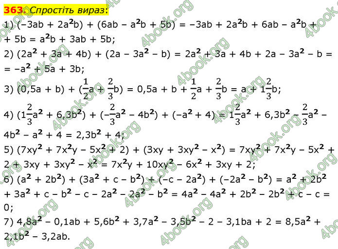 ГДЗ Алгебра 7 клас Тарасенкова (2024)