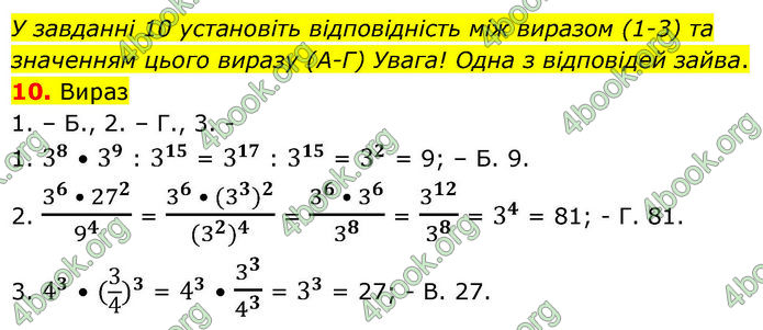 ГДЗ зошит самостійні Алгебра 7 клас Істер