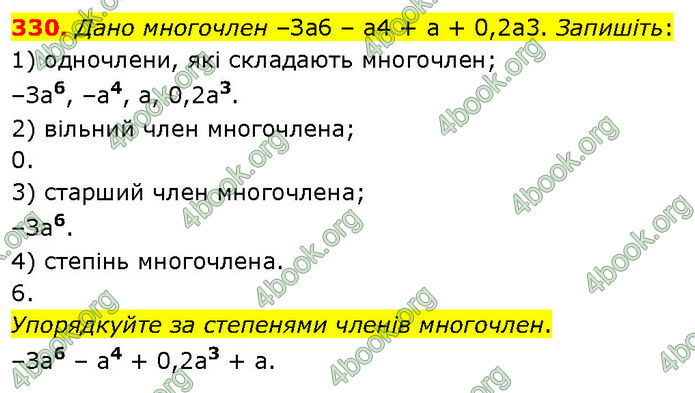 ГДЗ Алгебра 7 клас Тарасенкова (2024)