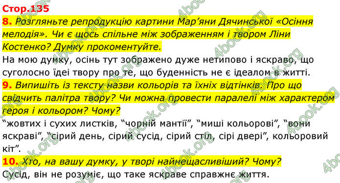 ГДЗ Українська література 7 клас Калинич