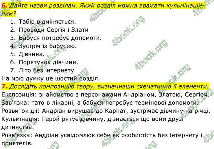 ГДЗ Українська література 7 клас Калинич