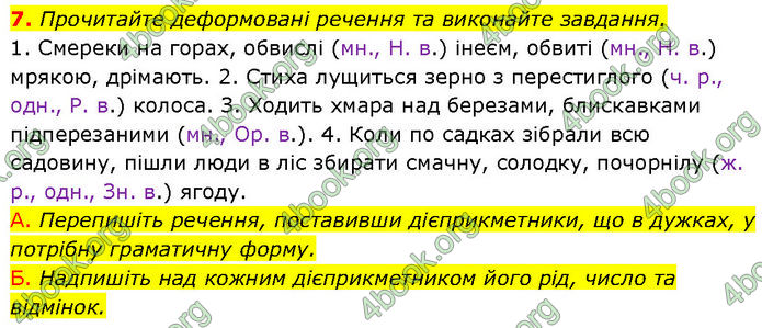 ГДЗ Українська мова 7 клас Авраменко