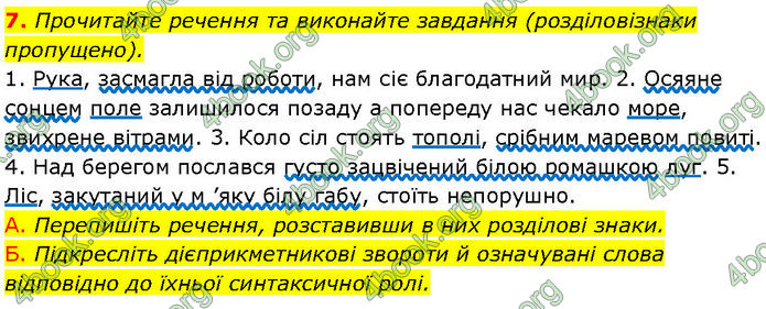 ГДЗ Українська мова 7 клас Авраменко