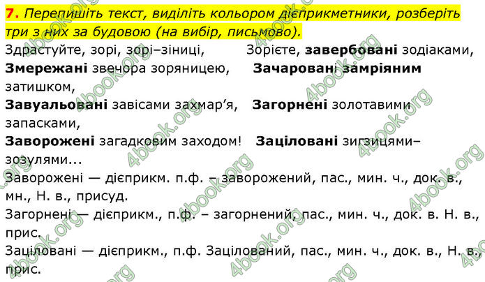 ГДЗ Українська мова 7 клас Авраменко