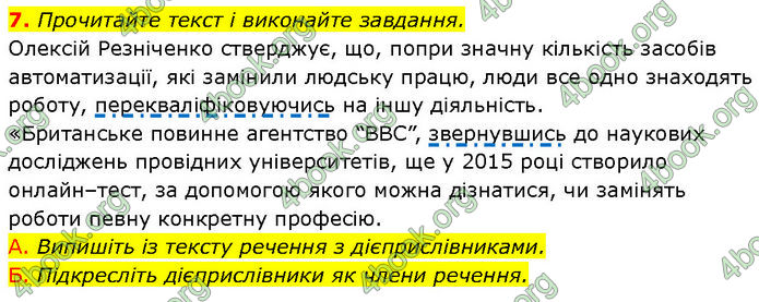 ГДЗ Українська мова 7 клас Авраменко