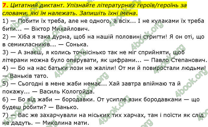 ГДЗ Українська література 7 клас Авраменко (2024)