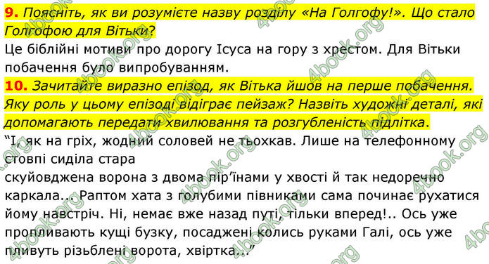 ГДЗ Українська література 7 клас Заболотний