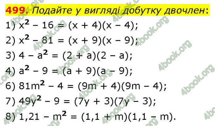 ГДЗ Алгебра 7 клас Тарасенкова (2024)