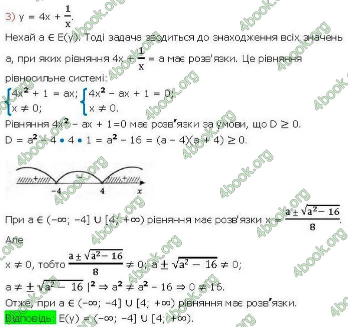 Решебник Алгебра 10 клас Мерзляк 2018. ГДЗ