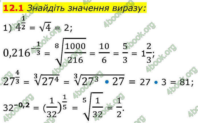 Решебник Алгебра 10 клас Мерзляк 2018. ГДЗ