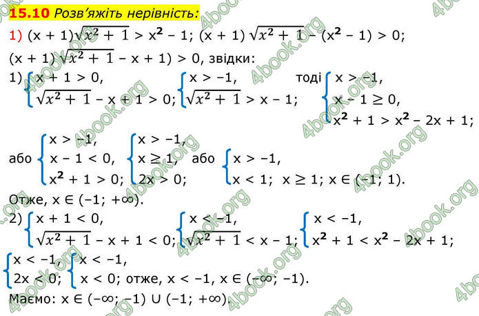 Решебник Алгебра 10 клас Мерзляк 2018. ГДЗ