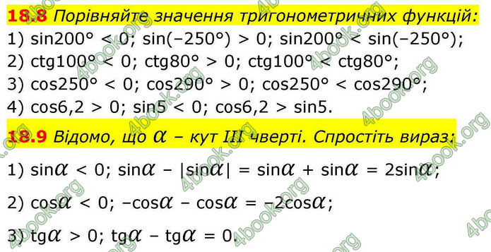 Решебник Алгебра 10 клас Мерзляк 2018. ГДЗ