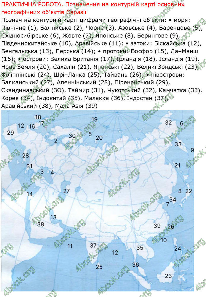 ГДЗ зошит Географія 7 клас Гільберг