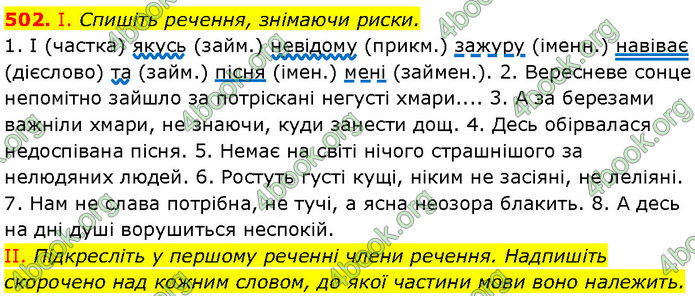 ГДЗ Українська мова 7 клас Заболотний (2024)