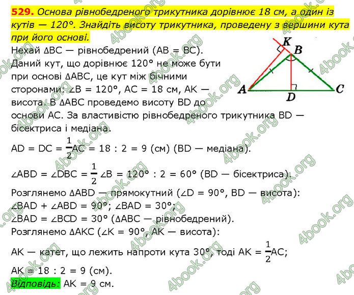 ГДЗ Геометрія 7 клас Мерзляк (2024)