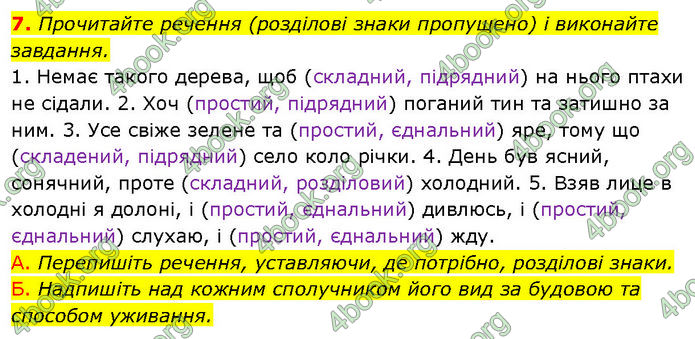 ГДЗ Українська мова 7 клас Авраменко