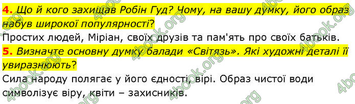 ГДЗ Зарубіжна література 7 клас Волощук