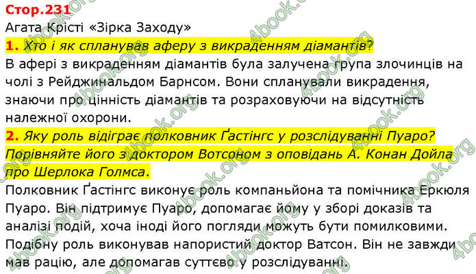 ГДЗ Зарубіжна література 7 клас Волощук