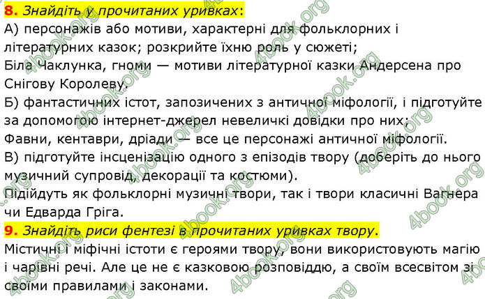 ГДЗ Зарубіжна література 7 клас Волощук