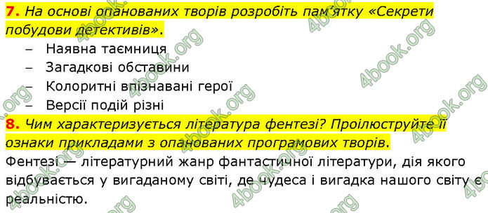 ГДЗ Зарубіжна література 7 клас Волощук