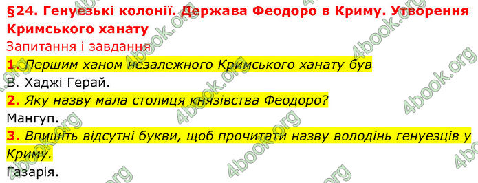 ГДЗ Історія України 7 клас Галімов